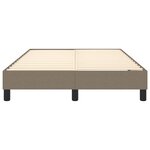 vidaXL Cadre de lit sans matelas taupe 120x200 cm tissu