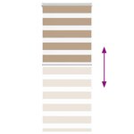 vidaXL Store zèbre marron sable largeur du tissu 50 9 cm polyester