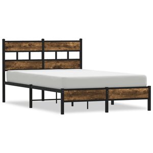 vidaXL Cadre de lit sans matelas avec tête de lit 120x200 cm