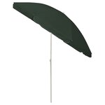 vidaXL Parasol de plage Vert 240 cm