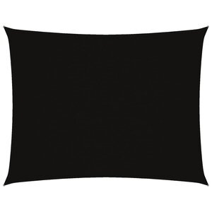 vidaXL Voile de parasol tissu oxford rectangulaire 3x4 m noir