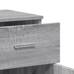 vidaXL Buffets 2 Pièces sonoma gris 79x38x80 cm bois d'ingénierie