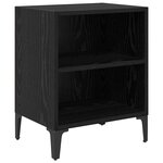 vidaXL Cabinet de chevet 2 Pièces Chêne noir 40 x 30 x 50 cm