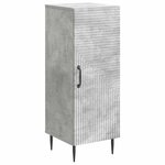 vidaXL Buffet Gris béton 33 x 34 5 x 89 5 cm Bois d'ingénierie
