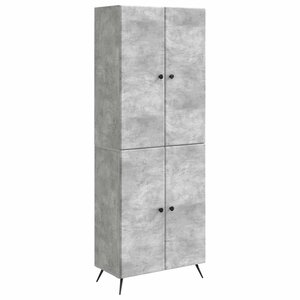 vidaXL Ensemble de Meubles 2 Pièces Gris béton Bois d'ingénierie