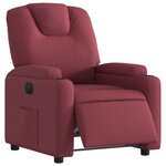 vidaXL Fauteuil inclinable électrique Rouge bordeaux Tissu