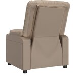 vidaXL Fauteuil de massage électrique Cappuccino Similicuir