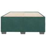 vidaXL Cadre de lit sans matelas vert foncé 120x200 cm velours
