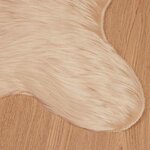 vidaXL Tapis en Peau de Mouton Synthétique Beige 50 x 80 cm Polyester
