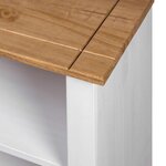 vidaXL Bibliothèque Blanc 80x35x110 cm Pin massif Assortiment Panama