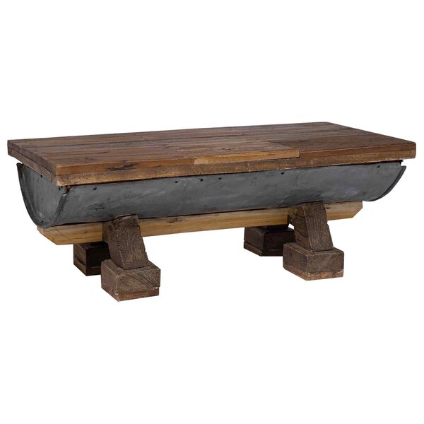 vidaXL Table basse Naturel 90 x 50 x 35 cm bois
