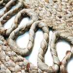 Tapis DECO Jute diam 120 cm - Vague Dentelle