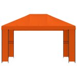 vidaXL Pavillon 4 × 3 m Orange Polyester et Acier 190 gsm