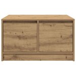 vidaXL Table basse avec tiroirs chêne artisanal 70 5x70x40 cm