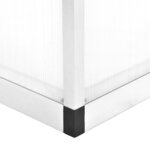 vidaXL Serre Aluminium 421x190x195 cm 15 6 m³