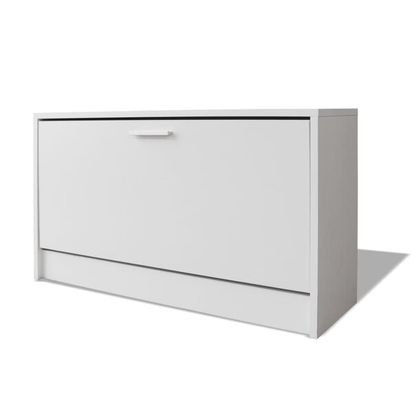 vidaXL Banc à chaussures 80x24x45 cm Blanc