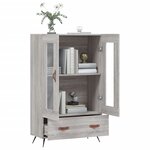 vidaXL Buffet haut sonoma gris 69 5x31x115 cm bois d'ingénierie
