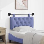 vidaXL Tête de lit suspendue Bleu denim Tissu