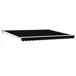 Auvent rétractable automatique vidaXL Noir 400x300 cm