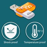 Philips clé usb 3.0 vivid 128 go blanc et orange