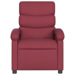 vidaXL Fauteuil de massage inclinable Rouge bordeaux Tissu