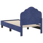 vidaXL Cadre de lit pour tout-petit avec tête de lit Bleu police