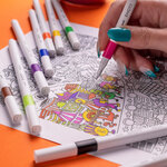 Feutre emott  set de 10 'calm-tone colors' uni-ball