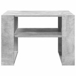vidaXL Table basse Gris béton 66 x 49 5 x 45 cm Bois d'ingénierie