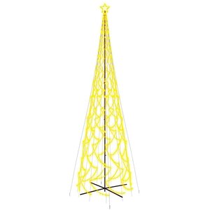 vidaXL Arbre de Noël cône 3000 LED Blanc chaud 230x800 cm