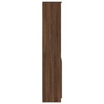 vidaXL Buffet haut chêne marron 37 5x35x180 cm bois d'ingénierie