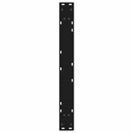 vidaXL Pieds de table à manger 2 pièces Noir 70 x (72-73 3) cm Acier