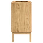 vidaXL Meuble sous Lavabo de Salle de Bain FLORO Cire marron