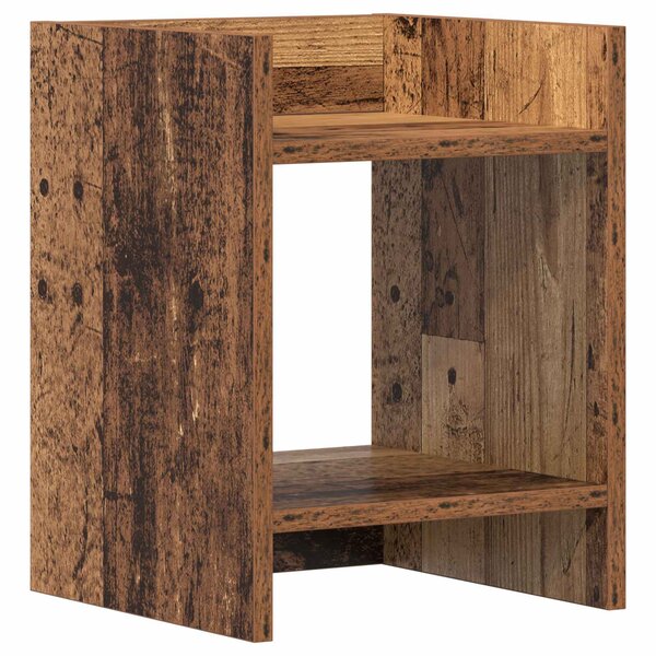 vidaXL Support de Plante Bois ancien 30 x 30 x 40 cm Bois d'ingénierie