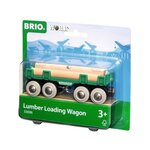 Brio World Wagon Convoyeur de Bois - Accessoire aimanté pour circuit de train en bois - Ravensburger - Mixte des 3 ans - 33696