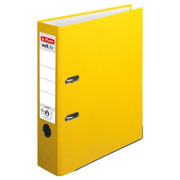 classeur maX.file protect  largeur de dos: 80 mm  Jaune HERLITZ