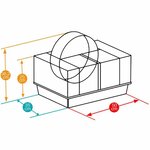 Ferplast Cage pour hamster Coney Island 50 x 35 x 25 cm 57003070