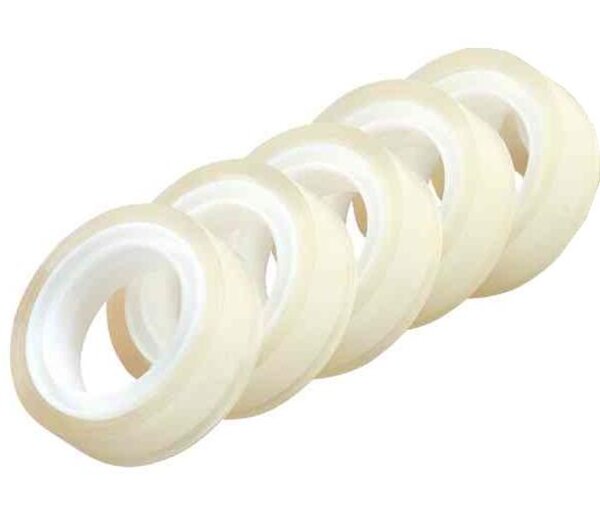 paquet de 5 rubans adhésif transparent  33 m x 12 mm HERLITZ