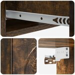 vidaXL Table d'appoint murale 59 x 34 5 x 17 cm Bois d'ingénierie