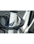 THIRARD - Antivol à combinaison Twisty  4 chiffres  câble acier  vélo  10mmx1.8m  noir