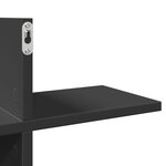 vidaXL Étagère murale noir 124 5x18x60 5 cm bois d'ingénierie