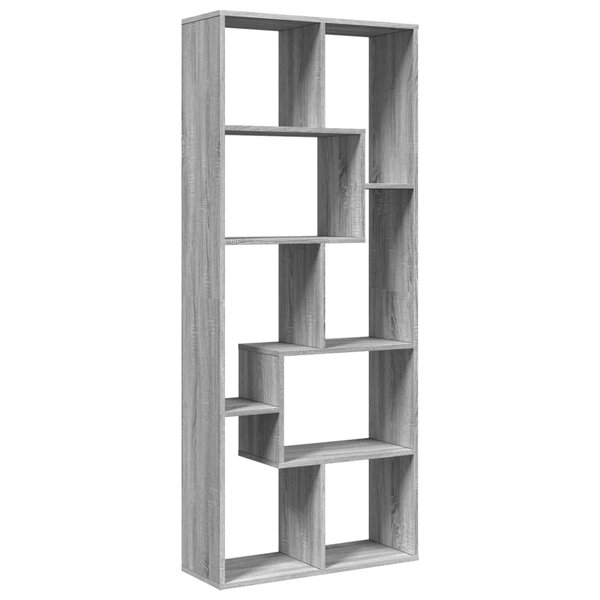 vidaXL Étagère séparatrice de pièce sonoma gris 67x25x161 5 cm