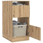 vidaXL Armoire à Laver avec stockage Chêne artisanal 50 x 68 x 102 cm
