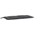vidaXL Coussin de banc de jardin anthracite mélangé 100x50x7 cm tissu