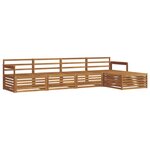 vidaXL Ensemble de canapés d'extérieur 5 Pièces Naturel