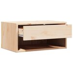 vidaXL Table de chevet Marron 50 x 32 5 x 24 cm Bois massif en pin