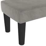 vidaXL Banc Gris clair 70x30x30 cm Velours