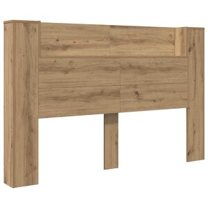 vidaXL Cabinet de Tête de Lit avec LED Chêne Artisanal