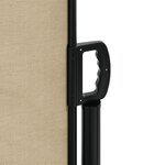 vidaXL Auvent latéral rétractable beige 140x1200 cm
