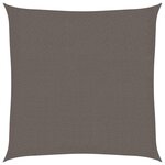 vidaXL Voile d'ombrage 160 g/m² Anthracite 3x3 m PEHD