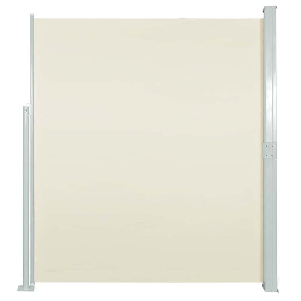 vidaXL Auvent latéral rétractable de patio 170x300 cm Crème